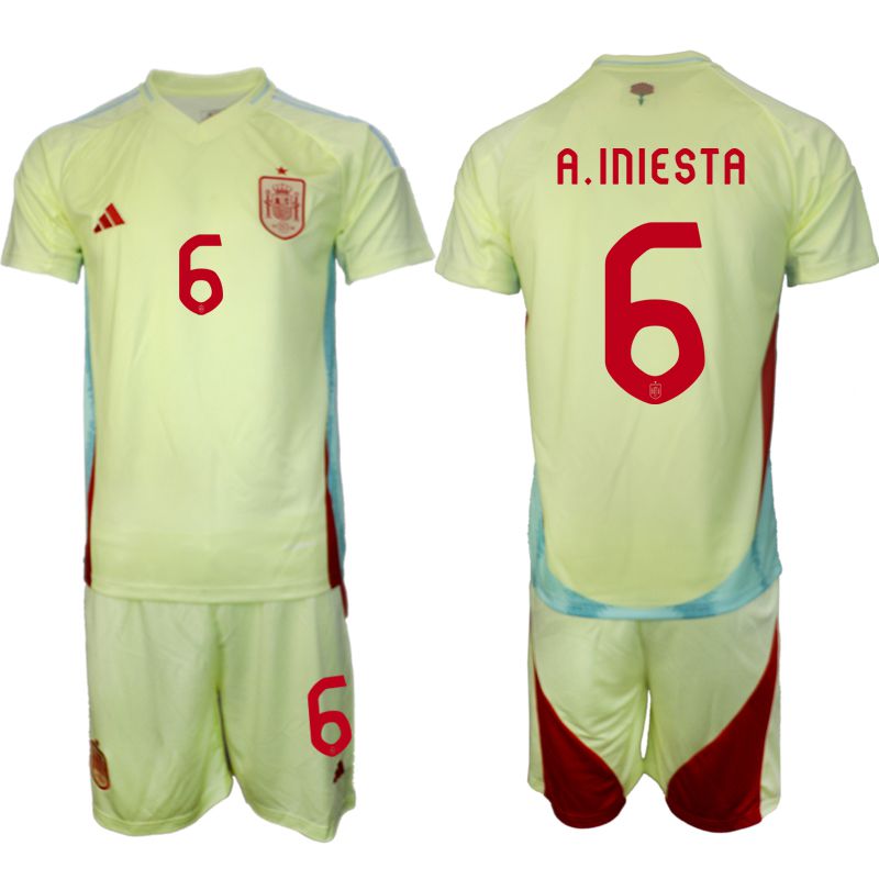 Men 2024-2025 Season Spain away green 6 Soccer Jersey